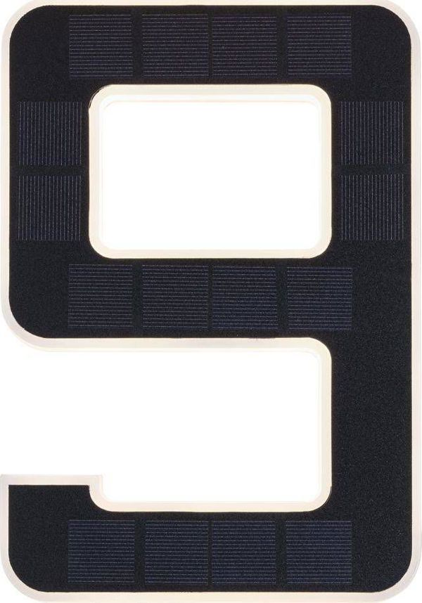Απλίκα Paulmann Outdoor Solar αριθμός σπιτιού 9 3000K IP44 Αντικαταστάσιμη μπαταρία