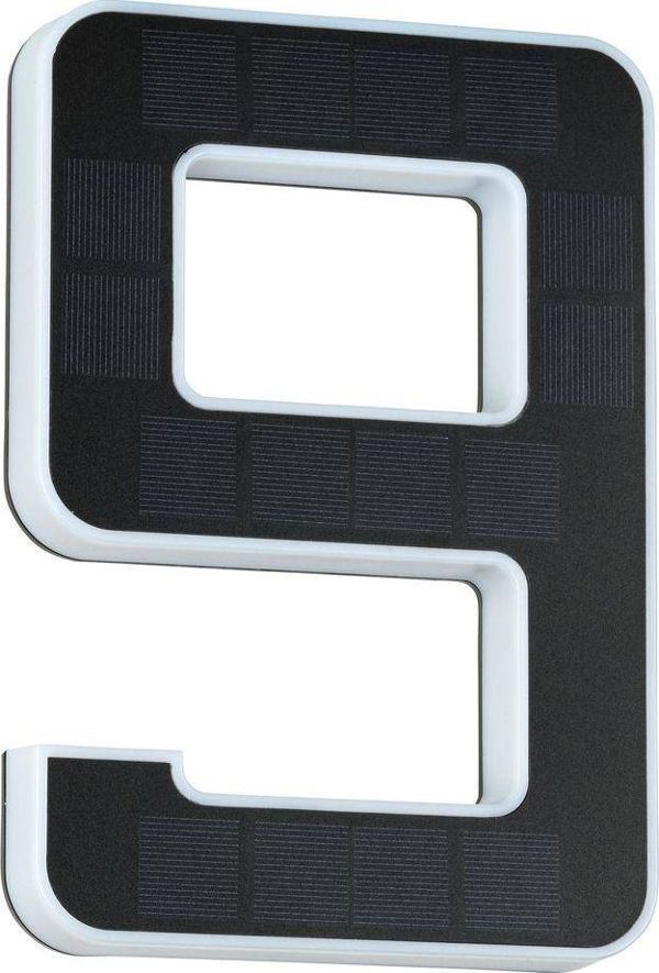 Απλίκα Paulmann Outdoor Solar αριθμός σπιτιού 9 3000K IP44 Αντικαταστάσιμη μπαταρία