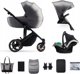 Παιδικό καρότσι KINDERKRAFT 3σε1 PRIME 2 3IN1 MINK PRO SHADOW GREY, KSPRIM02GRY300I