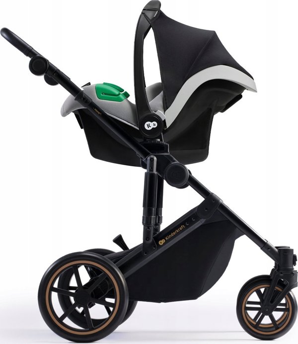 Παιδικό καρότσι KINDERKRAFT 3σε1 PRIME 2 3IN1 MINK PRO SHADOW GREY, KSPRIM02GRY300I