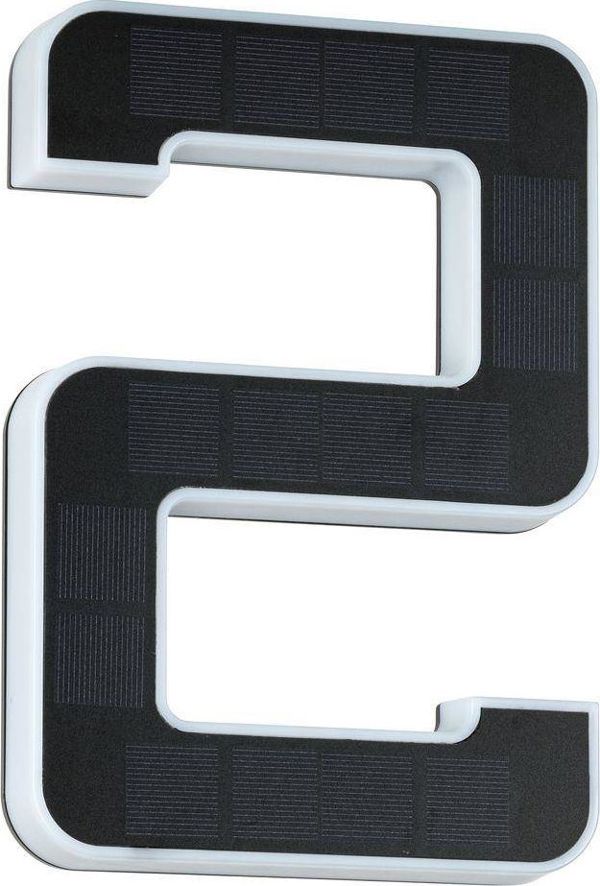 Φωτιστικό τοίχου Paulmann Outdoor Solar αριθμός σπιτιού 2 3000K IP44 Αντικαταστάσιμη μπαταρία