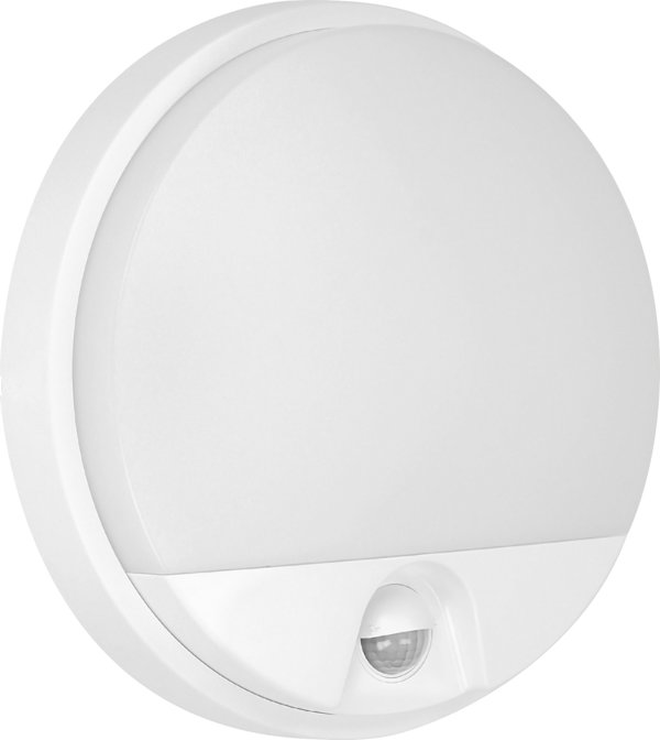 Φωτιστικό τοίχου Orno AGAT LED 10W, φωτιστικό κήπου με αισθητήρα κίνησης 140°, 800lm, IP54, 4000K, λευκό