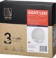 Φωτιστικό τοίχου Orno AGAT LED 10W, φωτιστικό κήπου με αισθητήρα κίνησης 140°, 800lm, IP54, 4000K, λευκό