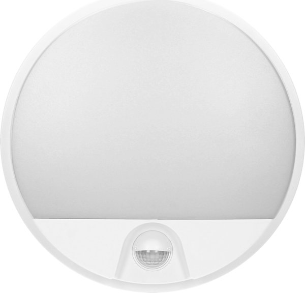 Φωτιστικό τοίχου Orno AGAT LED 10W, φωτιστικό κήπου με αισθητήρα κίνησης 140°, 800lm, IP54, 4000K, λευκό