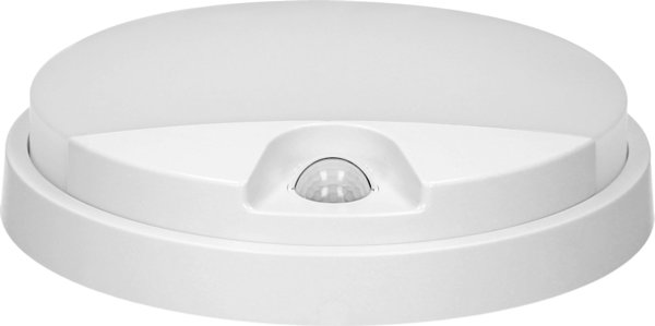 Φωτιστικό τοίχου Orno AGAT LED 10W, φωτιστικό κήπου με αισθητήρα κίνησης 140°, 800lm, IP54, 4000K, λευκό