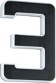 Φωτιστικό τοίχου Paulmann Outdoor Solar αριθμός σπιτιού 3 3000K IP44 Αντικαταστάσιμη μπαταρία