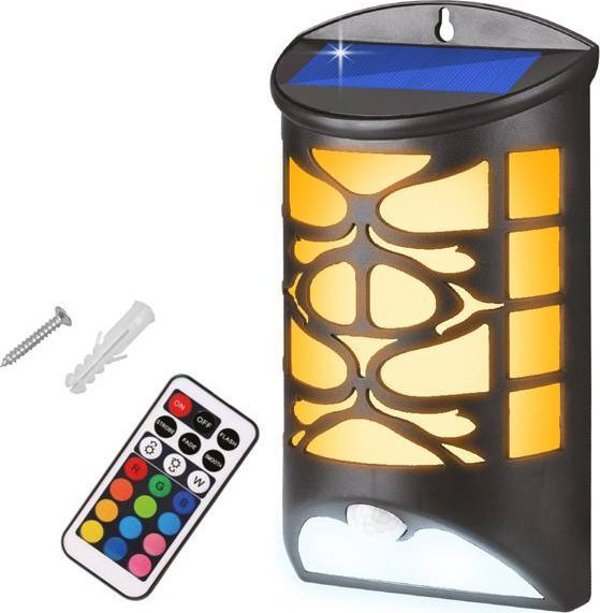 LTC Ηλιακό Φωτιστικό Τοίχου LED 10W με Αισθητήρα Κίνησης & Σκότους και Τηλεχειριστήριο