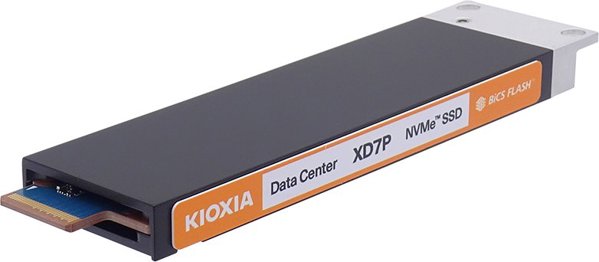 KIOXIA XD7P Series - SSD - verschlusselt - 7680 GB - intern - E1.S 9.5mm (E1.S 9.5mm) - PCI Express 5.0 (NVMe) - Self-Encrypting Drive (SED)