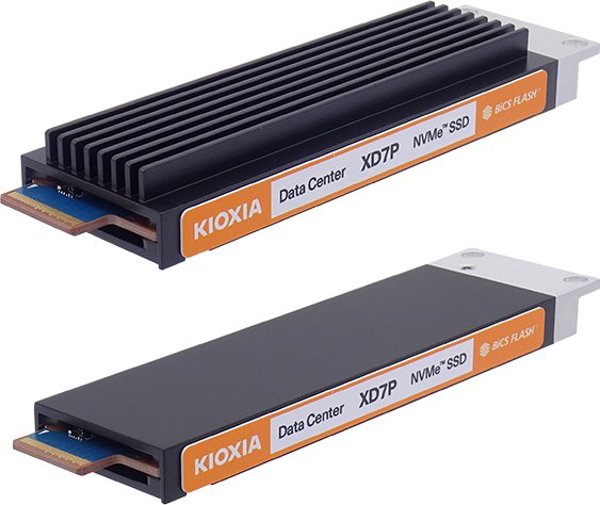 KIOXIA XD7P Series - SSD - verschlusselt - 7680 GB - intern - E1.S 9.5mm (E1.S 9.5mm) - PCI Express 5.0 (NVMe) - Self-Encrypting Drive (SED)