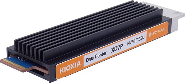 KIOXIA XD7P Series - SSD - verschlusselt - 7680 GB - intern - E1.S 9.5mm (E1.S 9.5mm) - PCI Express 5.0 (NVMe) - Self-Encrypting Drive (SED)