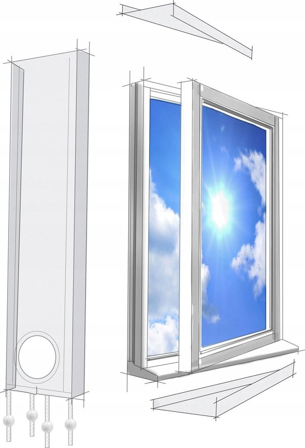 Kita Universal window gasket for mobile air conditioner
