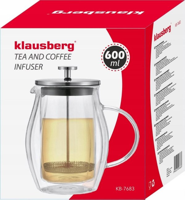 Klausberg ΠΑΡΑΣΚΕΥΗ ΚΑΦΕ/ΤΣΑΓΙΟΥ 0,60L ΓΑΛΛΙΚΟ PRESS KLAUSBERG KB-7683 13469005 5908287276833