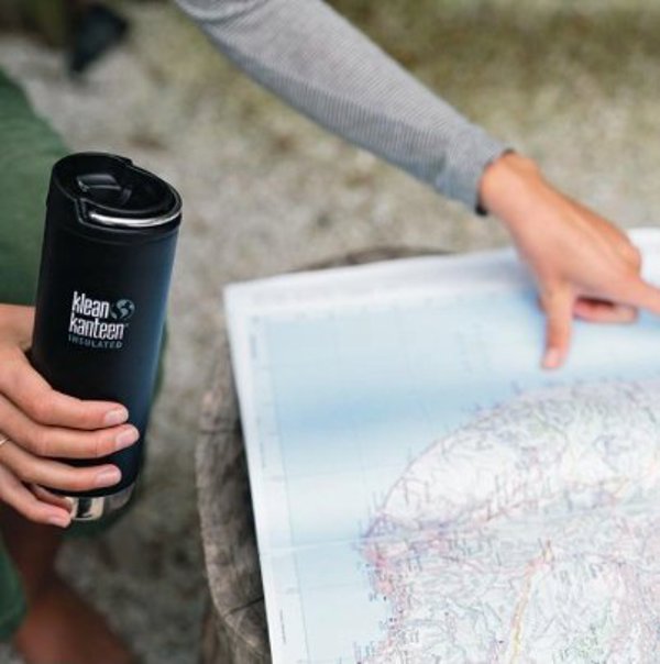 Klean Kanteen Θερμός TKWide 473ml με Café Cap, Πραγματικό Κιρκίρι (Teal)