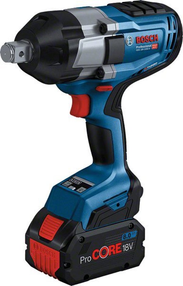 Μπουλονόκλειδο Bosch Bosch Cordless impact wrench BITURBO GDS 18V-1050 H Professional solo, 18V (μπλε/μαύρο, χωρίς μπαταρία και φορτιστή, 3/4 , σε L-BOXX)