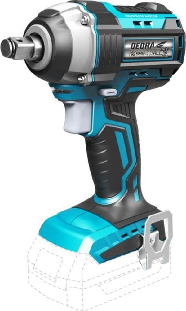 Dedra DED7146 Κρουστικό Κλειδί Μπαταρίας 18V 1/2" 280Nm (Solo)