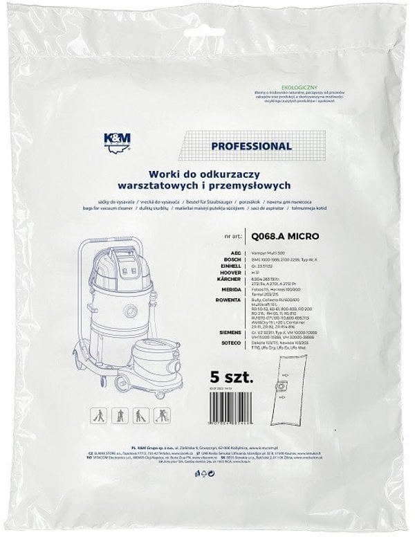 Σακούλες ROWENTA K&M KM-Q068.A για ηλεκτρική σκούπα 5 τεμ.