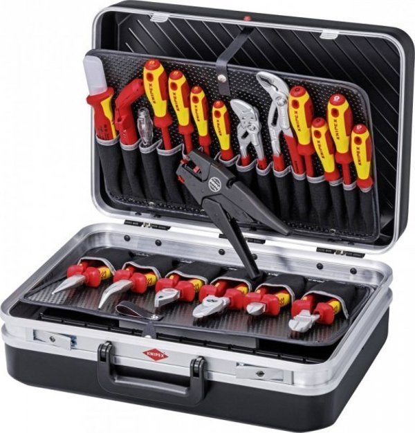 Knipex Εργαλειοθήκη Ηλεκτρολόγου 00 21 20, 20 Τεμάχια, 480x380x180 mm
