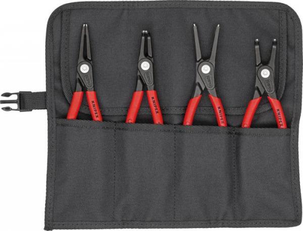 Σετ πένσας Knipex για δακτυλίους συγκράτησης, ακριβείας, σε κυλιόμενη θήκη 4 τεμ. KNIPEX