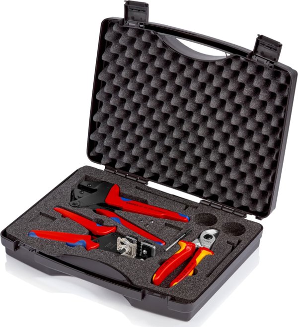 Knipex KNIPEX set of pliers for processing solar module connections