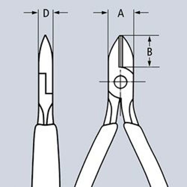 Knipex Πλαγιοκόφτης 125mm (76 12 125)