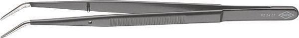 KNIPEX Ακριβείας τσιμπιδάκι, μυτερό, με λυγισμένες άκρες 155mm, χρώμα μαύρο