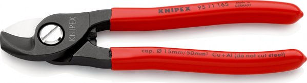 Ψαλίδι κοπής καλωδίων Knipex 165mm (9511165)
