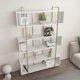 Knygų lentyna Kalune Design Bruti 875ZNA4510, auksinė/balta