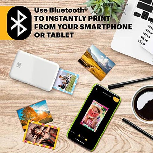 Kodak STEP Instant Mobile Photo printer Colour ZINK 2x3'' 1 ppm, Bluetooth, White