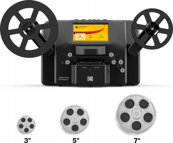 Kodak Kodak Reels Συνεχής Σάρωση Σαρωτής Αρνητικών Διαφανειών Ταινιών 8mm Super 8mm 1296p