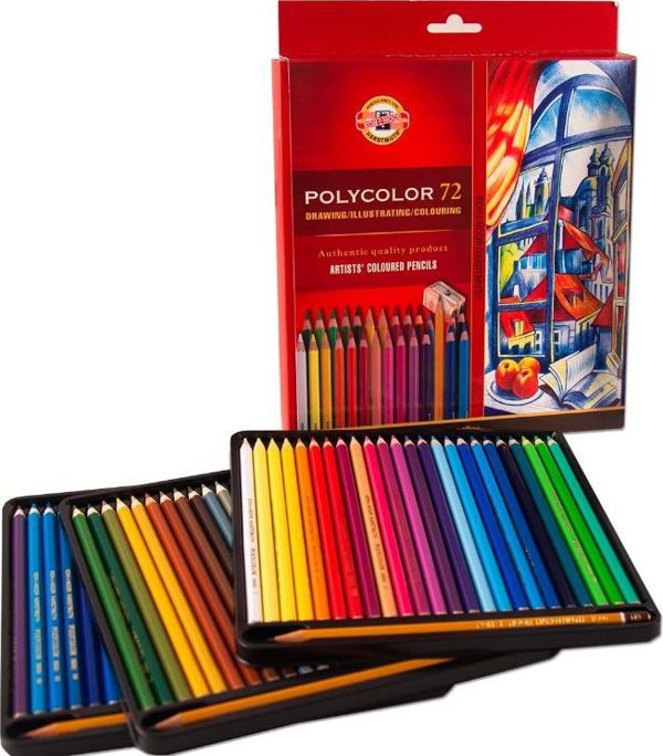Koh I Noor Κραγιόνια Polycolor 72 χρώματα (249384)