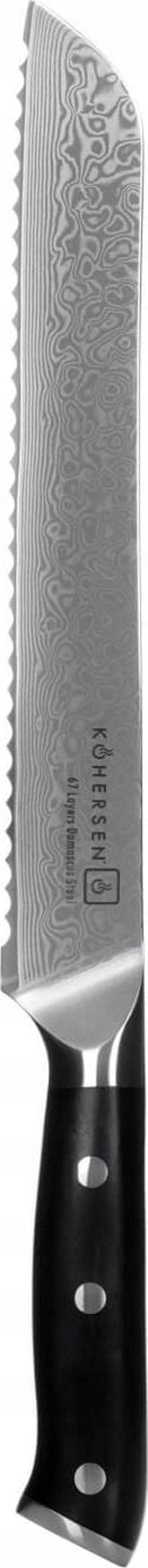 Kohersen Μαχαίρι ψωμιού Kohersen Elegance Ebony Wood 22,9cm
