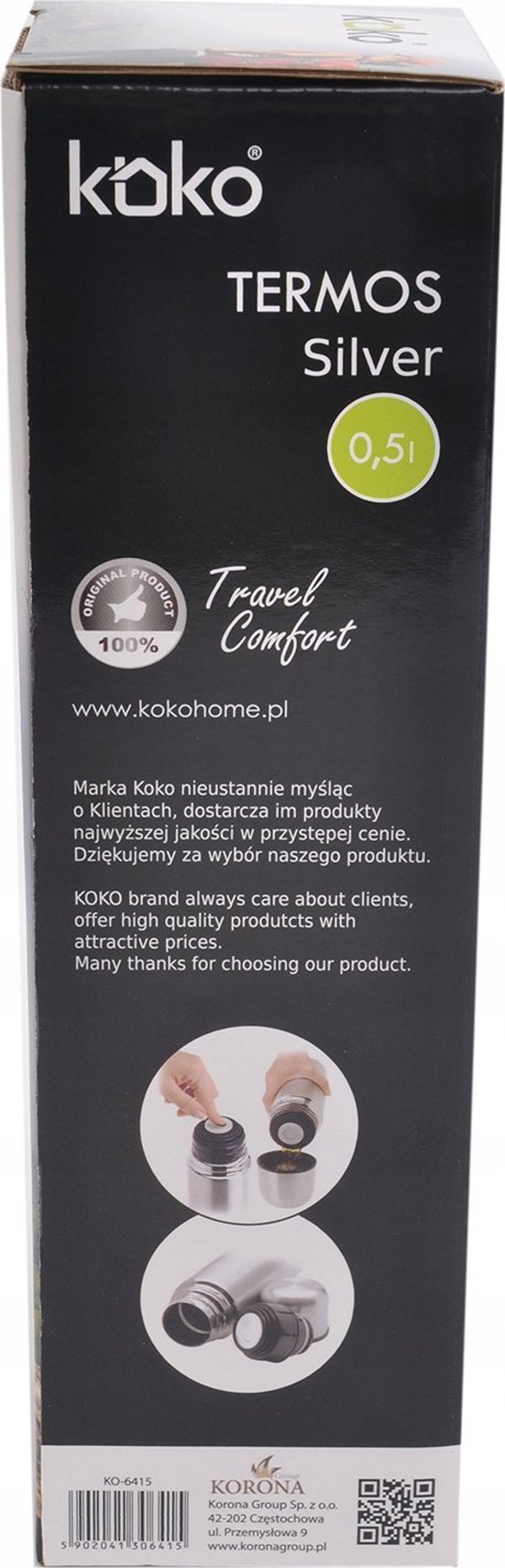 KOKO ΘΕΡΜΟΣ ΑΝΟΞΕΙΔΩΤΟ 0,5L KO-6415