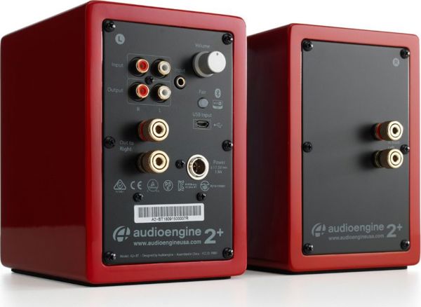 Audioengine A2+ BT Ηχεία Ραφιού 30W, Bluetooth, 2 Τεμάχια, Μαύρο