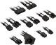 Kolink Kolink Core Pro Braided Cable Extension Kit 12V-2x6 Type 1 - Jet Black/Brilliant White