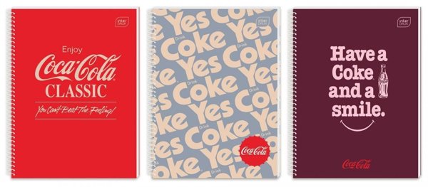 Τετράδιο A4/100K καρέ M Hybrid Coca Cola (5τμχ