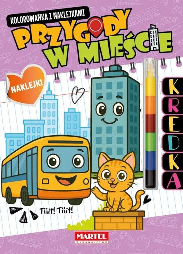 Βιβλίο ζωγραφικής με κραγιόνια Kotki i pieski