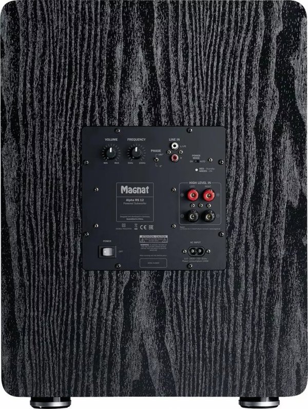 Magnat Alpha RS12 Ενεργό Subwoofer 300mm, 120W RMS / 240W Peak, Μαύρο