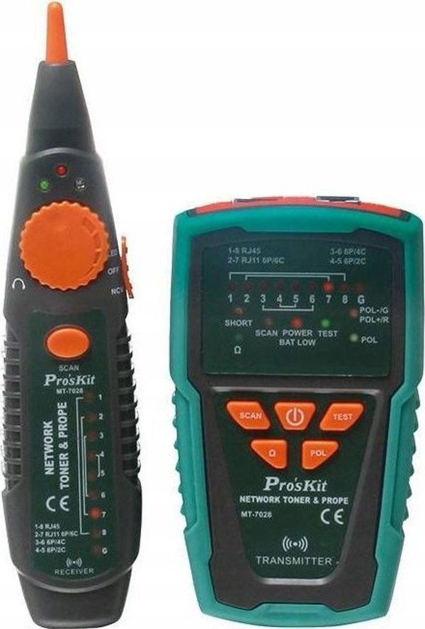 Tester καλωδίων δικτύου με ανιχνευτή Pro'sKit