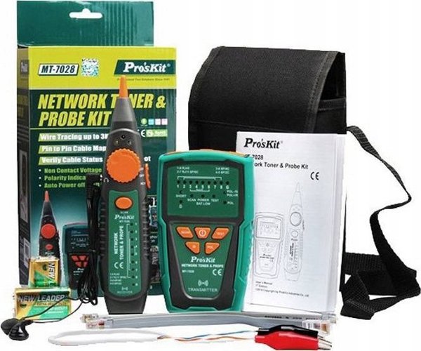 Tester καλωδίων δικτύου με ανιχνευτή Pro'sKit