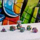 Q-Workshop Σετ Ζαριών Full Art Graffiti Πολυεδρικά Ζάρια για Επιτραπέζια Παιχνίδια RPG