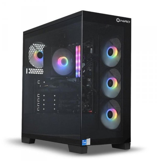 Gaming PC Hiro Aurora, AMD Ryzen 5 9600X, RTX 5070 12GB, 32GB RAM, 1TB SSD, WiFi, Windows 11 Home