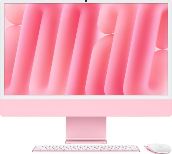 Apple iMac 24 M4 / 24 GB / 512 GB / 10R GPU / Ροζ (MD2U4ZE/A)