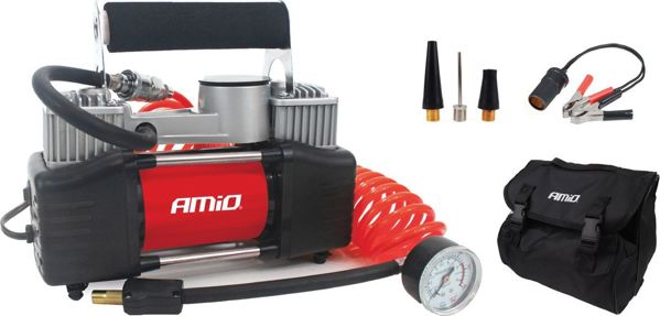 Φορητός αεροσυμπιεστής αυτοκινήτου AMiO Acomp-4 12 V