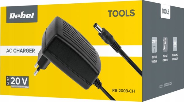 Φορητός αεροσυμπιεστής Rebel 20V 2A 7 bar