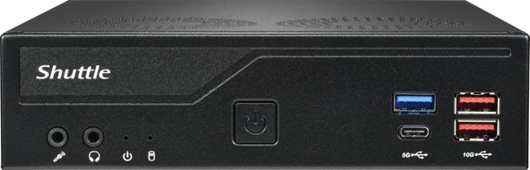 Υπολογιστής Shuttle Shuttle DH770 υπολογιστής τύπου barebone Μέγεθος PC 1.35L Μαύρο Intel H770 LGA 1700