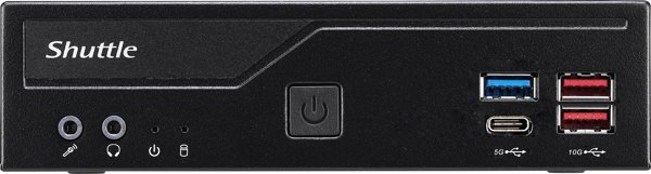 Υπολογιστής Shuttle Shuttle DH770 υπολογιστής τύπου barebone Μέγεθος PC 1.35L Μαύρο Intel H770 LGA 1700