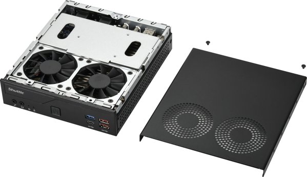 Υπολογιστής Shuttle Shuttle DH770 υπολογιστής τύπου barebone Μέγεθος PC 1.35L Μαύρο Intel H770 LGA 1700