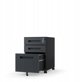 Kontenerek pod biurko KATE 390 x 600 x 500 mm, antracytowy