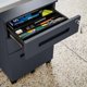 Kontenerek pod biurko KATE 390 x 600 x 500 mm, antracytowy