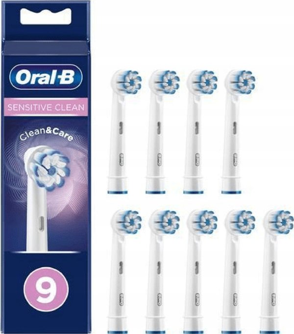 Κεφαλή Procter & Gamble Oral-B Sensitive Clean 80339524 Ηλεκτρική Οδοντόβουρτσα 9 τεμάχια Λευκό (4210201325239)